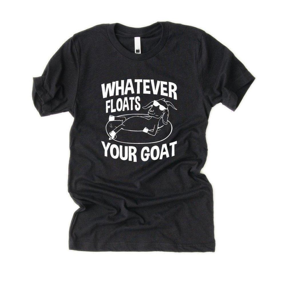Goat River Floating River Nature Lover Outdoors Retro Funny Graphic T-Shirt